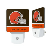 Cleveland Browns Personalized Endzone Solid Night Light 2-Pack