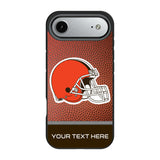 Cleveland Browns Personalized Football Bump Phone Case for Apple iPhone