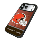 Cleveland Browns Personalized Football Bump Phone Case for Apple iPhone