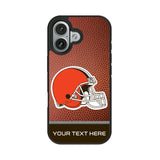 Cleveland Browns Personalized Football Bump Phone Case for Apple iPhone