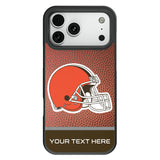 Cleveland Browns Personalized Football Bump Phone Case for Apple iPhone