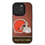 Cleveland Browns Personalized Football Bump Phone Case for Apple iPhone