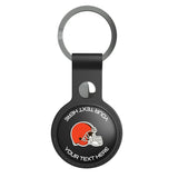 Cleveland Browns Personalized Insignia Black Airtag Holder