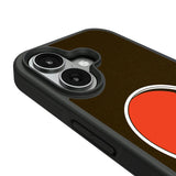 Cleveland Browns Personalized Stripe Bump Phone Case for Apple iPhone