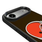 Cleveland Browns Personalized Stripe Bump Phone Case for Apple iPhone