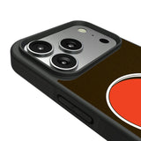 Cleveland Browns Personalized Stripe Bump Phone Case for Apple iPhone