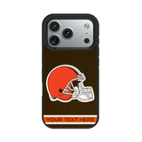 Cleveland Browns Personalized Stripe Bump Phone Case for Apple iPhone 17 Series