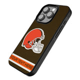 Cleveland Browns Personalized Stripe Bump Phone Case for Apple iPhone