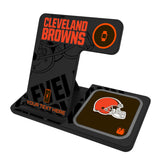 Cleveland Browns Personalized Tilt 3 in 1 Charging Station