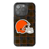 Cleveland Browns Plaid Black Bling Phone Case for Apple iPhone