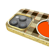 Cleveland Browns Plaid Bling Phone Case for Apple iPhone