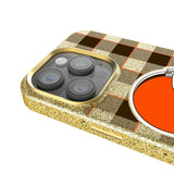Cleveland Browns Plaid Bling Phone Case for Apple iPhone