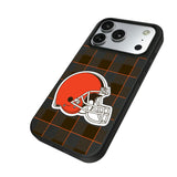 Cleveland Browns Plaid MagSafe Compatible Phone Case for Apple iPhone