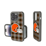Cleveland Browns Plaid Soft Touch Phone Case for Apple iPhone