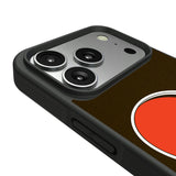 Cleveland Browns Stripe Bump Phone Case for Apple iPhone