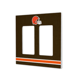 Cleveland Browns Stripe Hidden-Screw Light Switch Plate