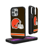 Cleveland Browns Stripe Rugged Phone Case for Apple iPhone