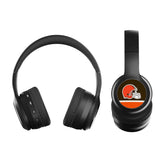 Cleveland Browns Stripe Wireless Over-Ear BT Headphones With Case