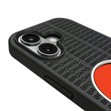 Cleveland Browns Text Backdrop Bump Phone Case for Apple iPhone