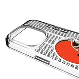 Cleveland Browns Text Backdrop Clear Phone Case for Apple iPhone