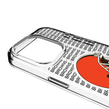 Cleveland Browns Text Backdrop Clear Phone Case for Apple iPhone