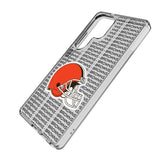 Cleveland Browns Text Backdrop Clear Phone Case for Samsung Galaxy