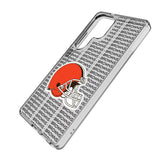Cleveland Browns Text Backdrop Clear Phone Case for Samsung Galaxy
