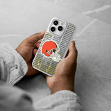 Cleveland Browns Text Backdrop Glitter Phone Case for Apple iPhone