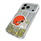 Cleveland Browns Text Backdrop Glitter Phone Case for Apple iPhone