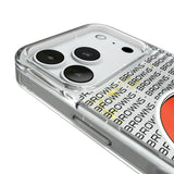 Cleveland Browns Text Backdrop Glitter Phone Case for Apple iPhone