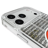 Cleveland Browns Text Backdrop Glitter Phone Case for Apple iPhone