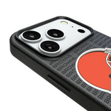 Cleveland Browns Text Backdrop MagSafe Compatible Phone Case for Apple iPhone
