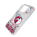 Cleveland Guardians Confetti Clear Phone Case for Apple iPhone