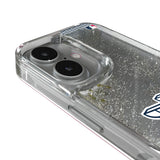 Cleveland Guardians Linen Glitter Phone Case for Apple iPhone