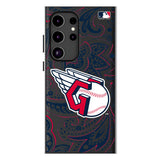Cleveland Guardians Paisley MagSafe Compatible Phone Case for Samsung Galaxy