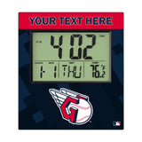 Cleveland Guardians Personalized Color Block Wall Clock