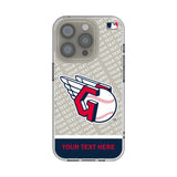 Cleveland Guardians Personalized EndZone Plus Clear Phone Case for Apple iPhone