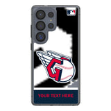 Cleveland Guardians Personalized EndZone Plus Clear Phone Case for Samsung Galaxy