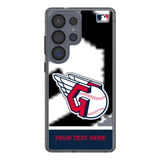 Cleveland Guardians Personalized EndZone Plus Clear Phone Case for Samsung Galaxy