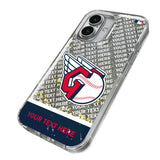 Cleveland Guardians Personalized EndZone Plus Glitter Phone Case for Apple iPhone