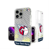 Cleveland Guardians Personalized EndZone Plus Glitter Phone Case for Apple iPhone