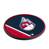 Cleveland Guardians Personalized Endzone Solid 15-Watt Wireless Charger