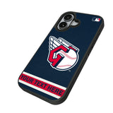 Cleveland Guardians Personalized Stripe Bump Phone Case for Apple iPhone