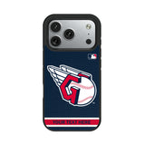 Cleveland Guardians Personalized Stripe Bump Phone Case for Apple iPhone