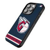Cleveland Guardians Personalized Stripe Bump Phone Case for Apple iPhone