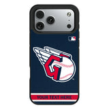 Cleveland Guardians Personalized Stripe Bump Phone Case for Apple iPhone