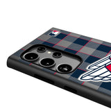 Cleveland Guardians Plaid MagSafe Compatible Phone Case for Samsung Galaxy