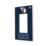 Cleveland Guardians Solid Hidden-Screw Light Switch Plate