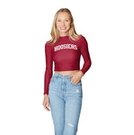Indiana Hoosiers Crimson Mock Neck Top