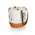 Miami Dolphins Mickey Mouse - Coronado Canvas and Willow Basket Tote